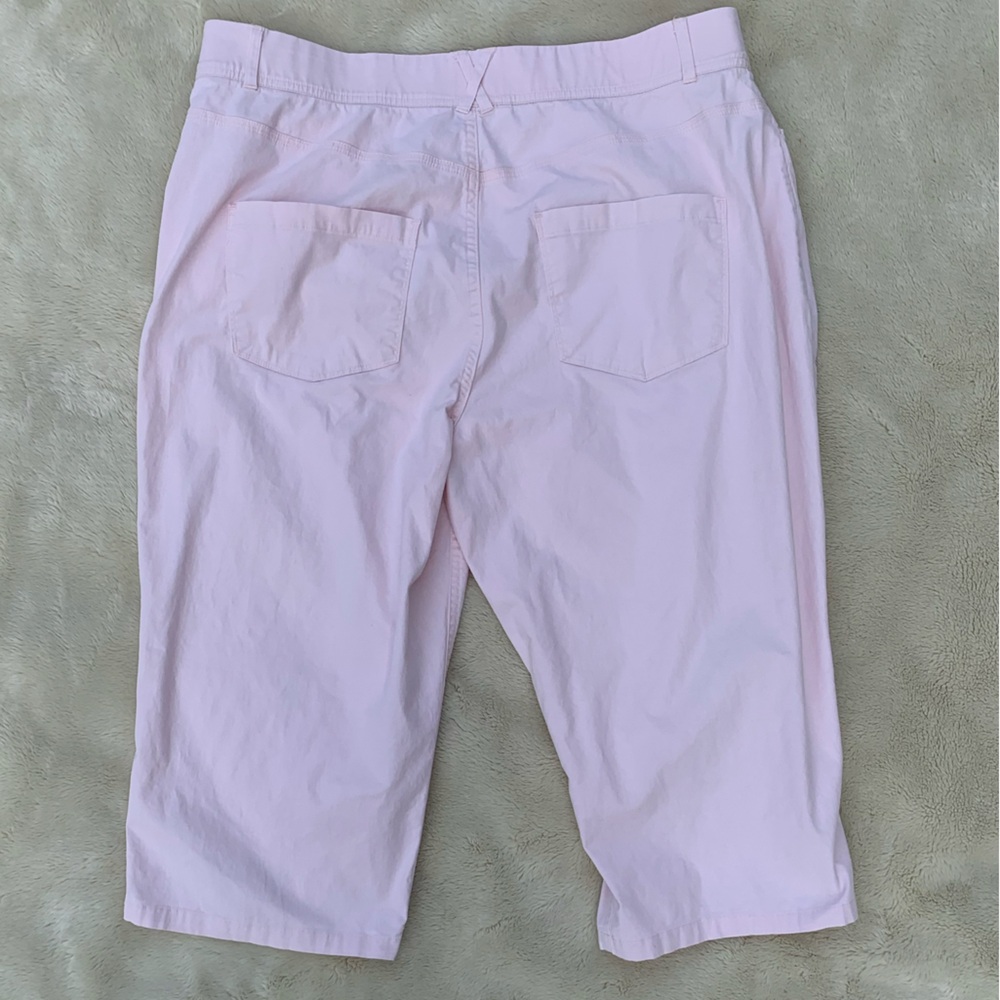 Christopher & Banks pink capris 16 petite - Picture 5 of 6
